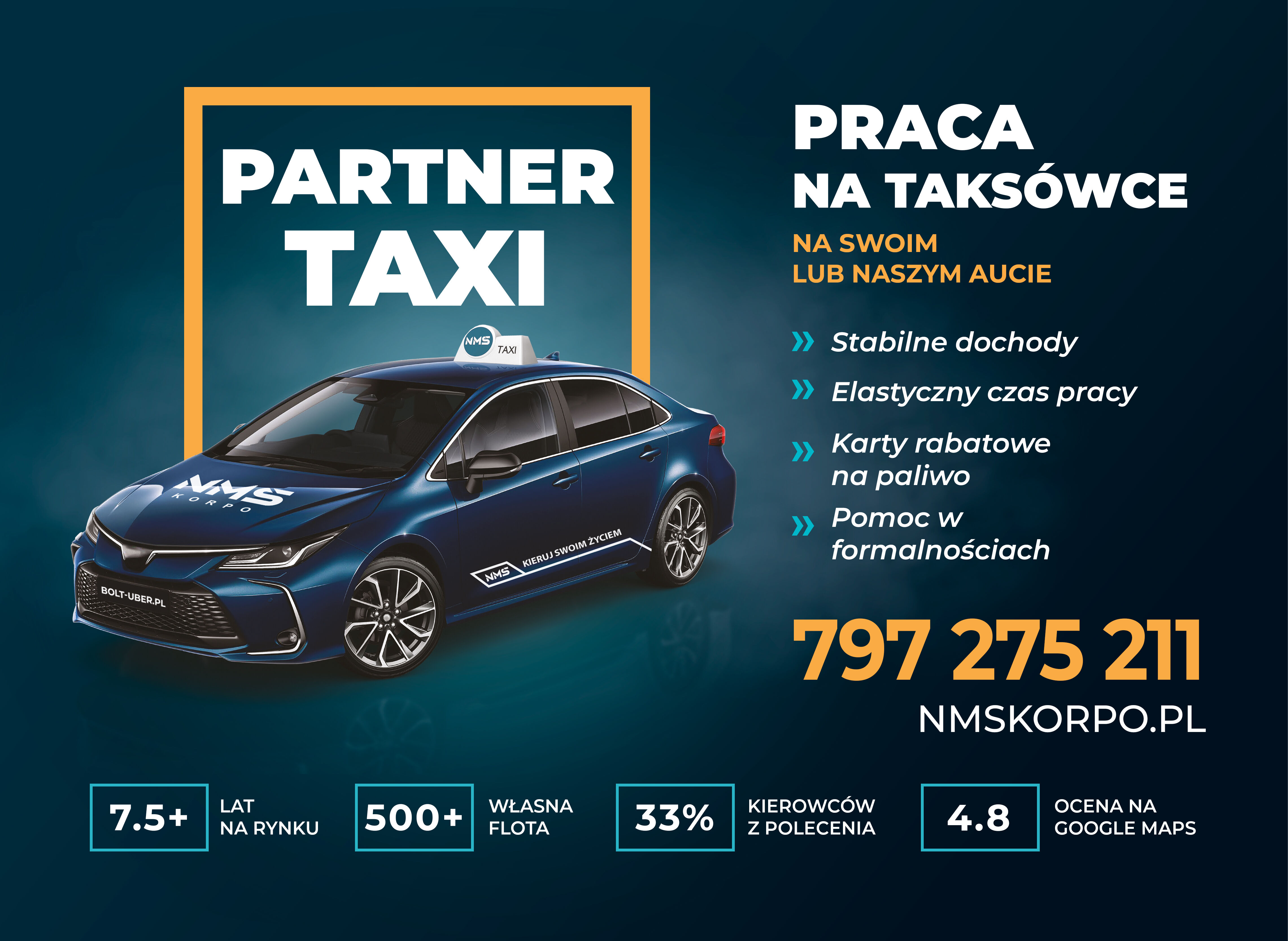 Praca kierowca kat. B | TAXI PARTNER
