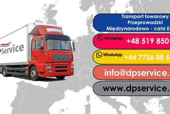 Przewozy towarowe, meble, palety,  przeprowadzki K