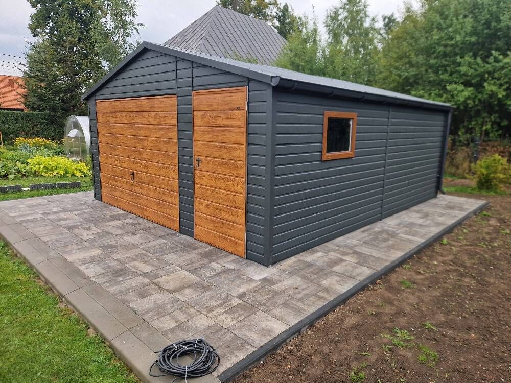 Garaże blaszane producent, blaszak drewnopodobne 