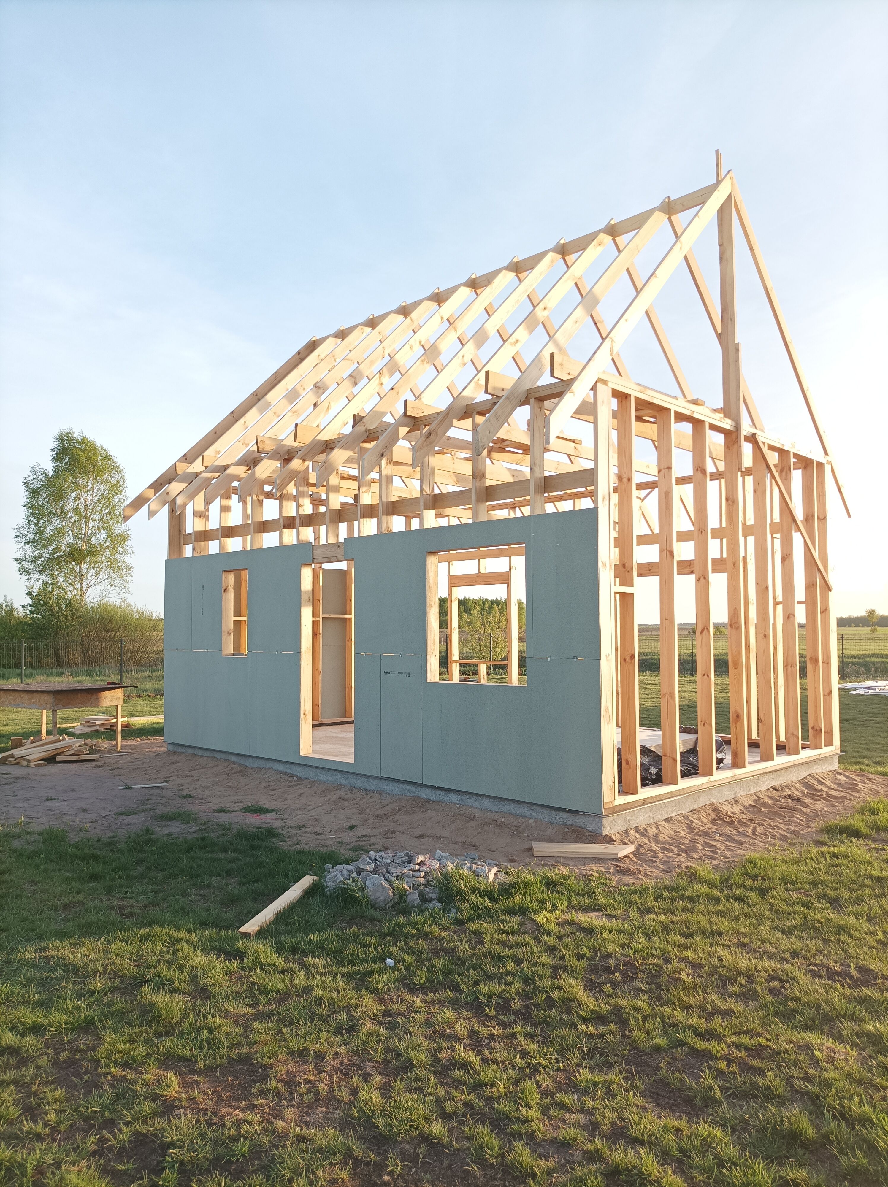 Domy szkieletowe do 35m.kw.postawię 