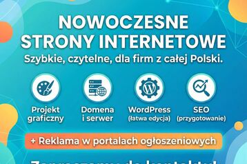 Nowoczesne strony WWW + promocja firmy w portalach ogłoszeniowych 
