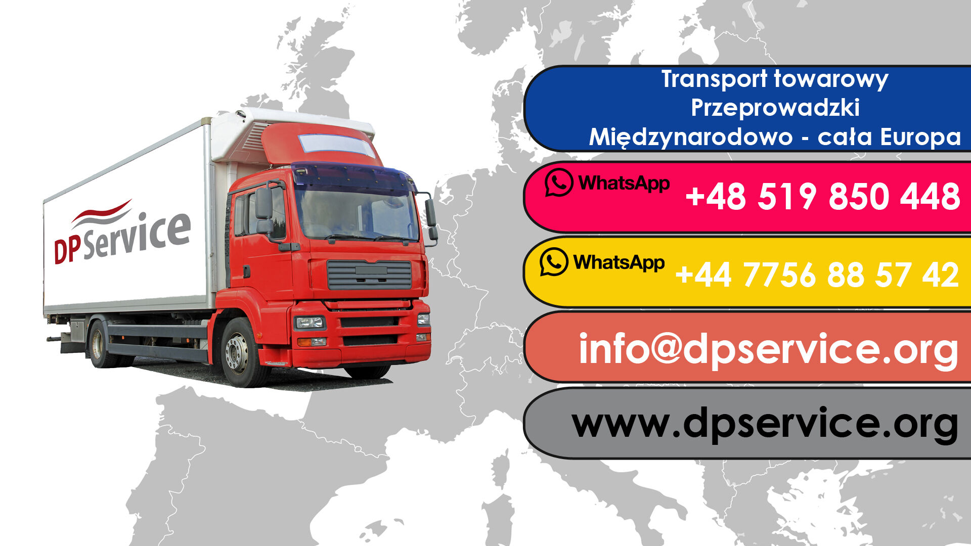 Przewozy towarowe, meble, palety,  przeprowadzki 