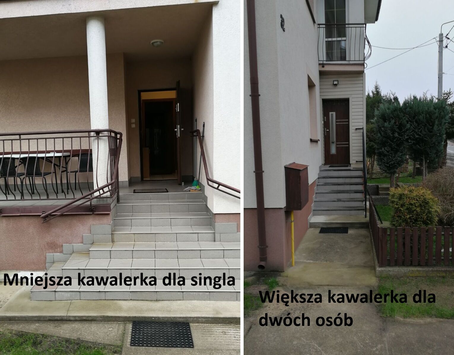Do wynajęcia dwie kawalerki w willi.