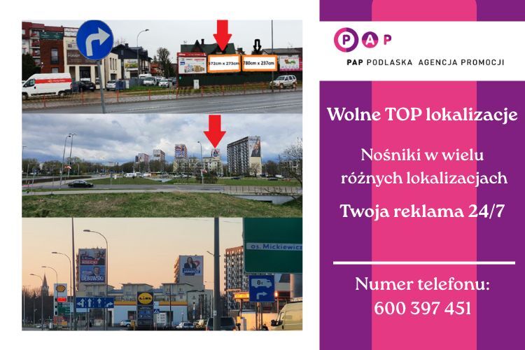 Wynajem nośników reklamowych – TOP lokalizacje | od stycznia 2026