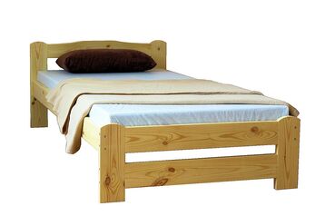 Łóżka sosnowe z stelażem