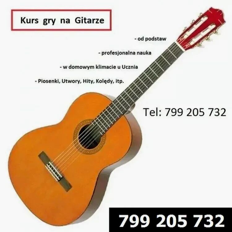 Kurs GITARY i UKULELE + ŚPIEW Białystok okolice