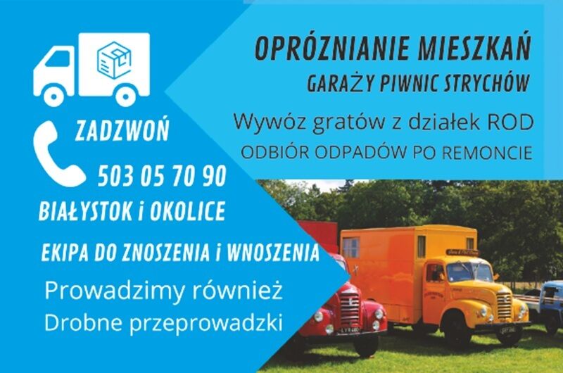 OPRÓŻNIANIE MIESZKAŃ /SPRZĄTANIE PIWNIC GARAŻY