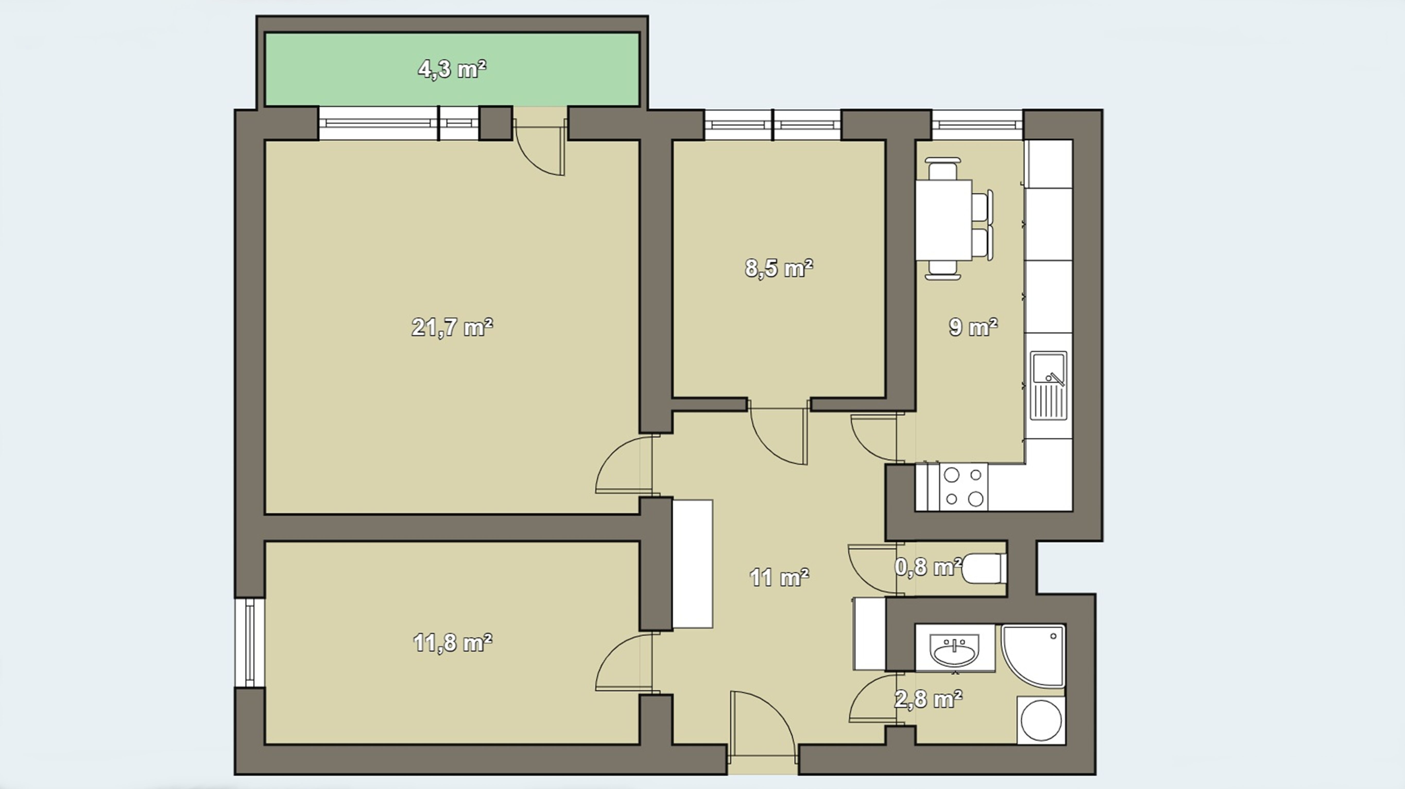 BEZPOŚREDNIO | 3 POKOJE | PARTER | SŁONECZNY STOK
