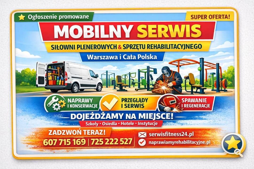 Mobilny Serwis Siłowni Plenerowych i Sprzętu Rehab
