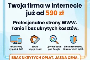 Strona internetowa już od 590 zł - BEZ PRZEPŁACANI