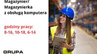 Magazynier/Magazynierka z obsługą komputera