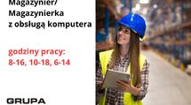 Magazynier/Magazynierka z obsługą komputera