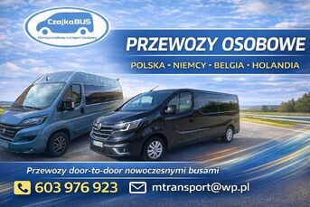 Przejazdy busem do Niemiec, Holandii, Belgii. Prze