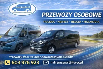 Przejazdy busem do Niemiec, Holandii, Belgii. Prze