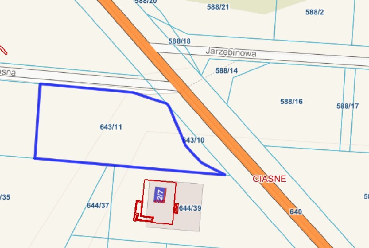 Działka budowlana 1292 m2 - Ciasne | WZ na dom | dojazd asfaltowy