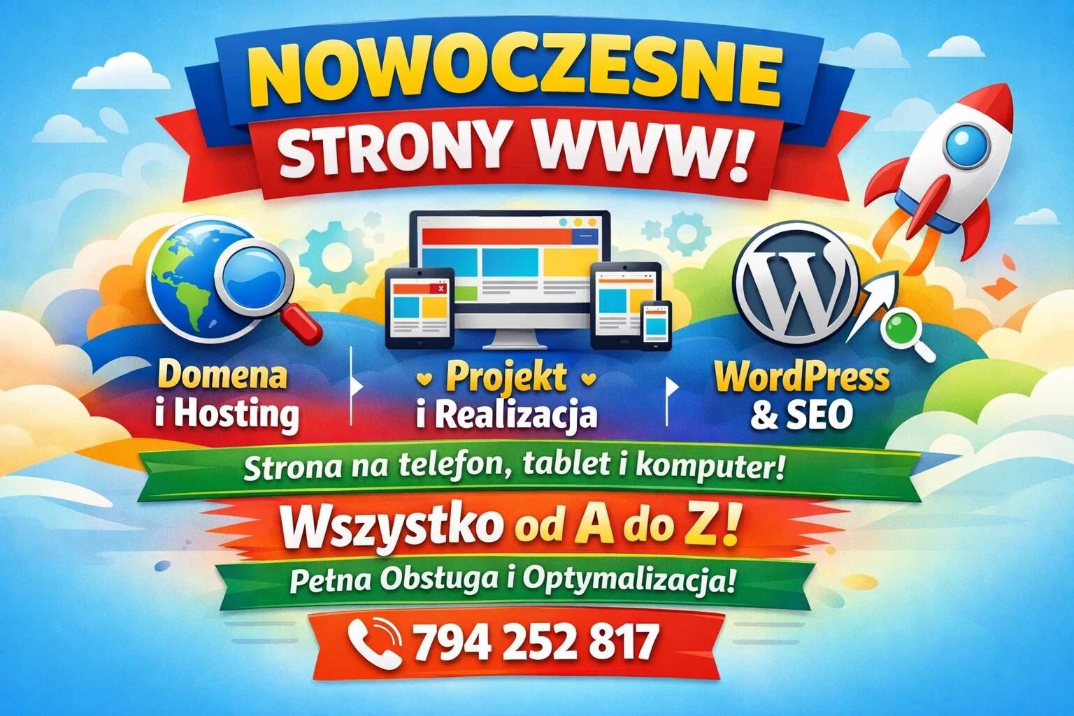 Wykonam stronę internetową od A do Z