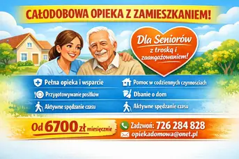 Opieka seniora Białystok z zamieszkaniem, całodobo