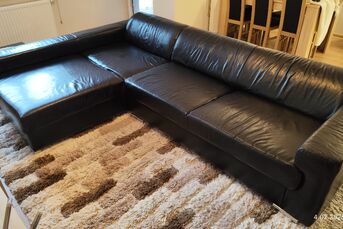 Okazja sprzedam narożnik ze skóry naturalnej!