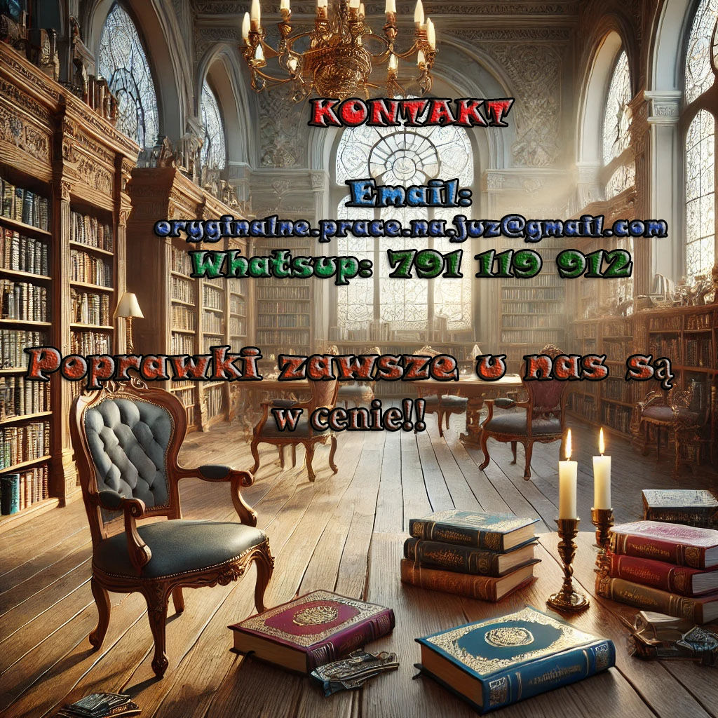 PRACE MAGISTERSKIE, LICENCJACKIE, INŻYNIERSKIE Poprawki - ANTY PLAGIAT