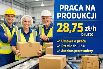 Praca przy produkcji opakowań | 28,75 zł/h