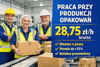 Praca przy produkcji opakowań