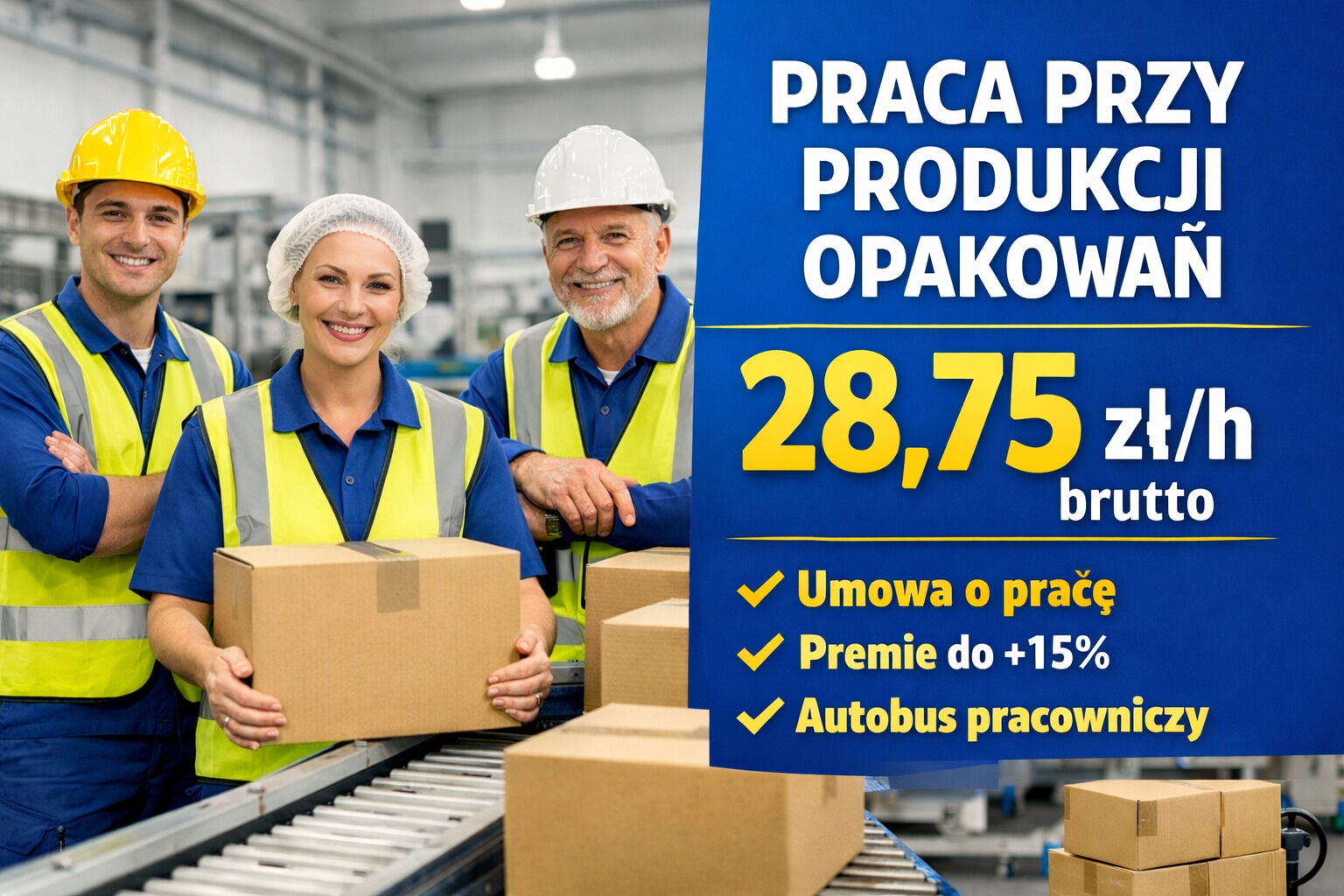 Praca przy produkcji opakowań