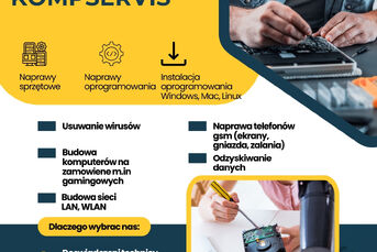 Naprawa komputerów, telewizorów, usługi IT