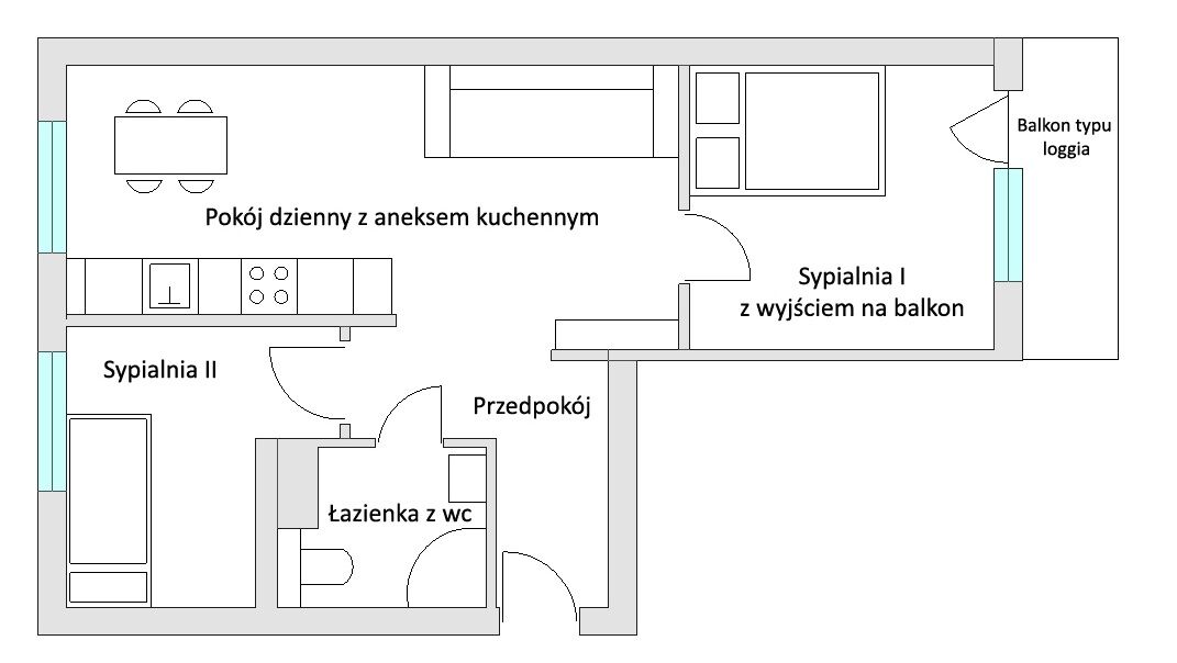 os. Mickiewicza * 3 pokoje * 1 piętro * obok Medyka * Balkon * Od Właściciela