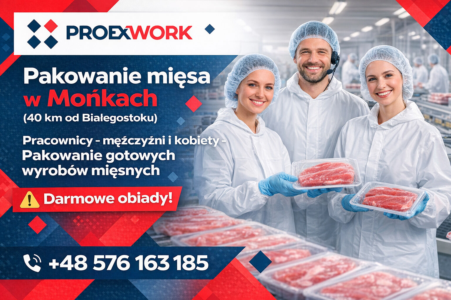 Pakowanie mięsa — Darmowe obiady