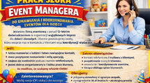 EVENT MANAGER - UMAWIANIE IMPREZ, OBSŁUGA KLIENTA