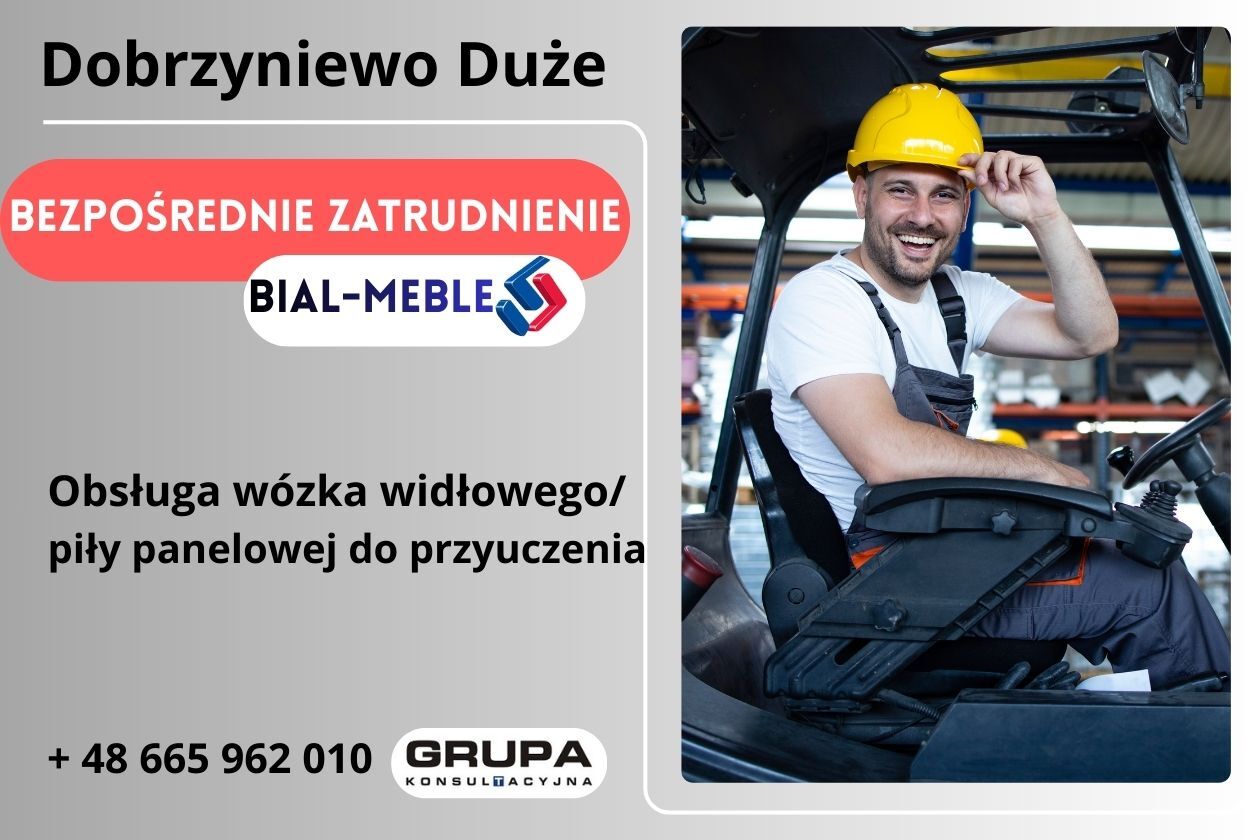 Obsługa wózka widłowego/piły panelowej CNC