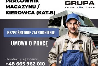 Pracownik Magazynu/Kierowca (kat. B)