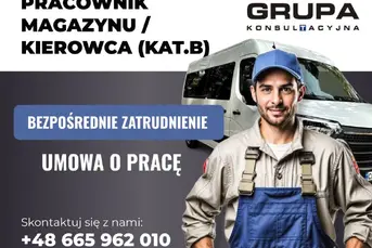 Pracownik Magazynu/Kierowca (kat. B)