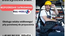 Obsługa wózka widłowego/piły panelowej CNC	