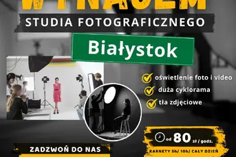Wynajem studia fotograficznego video Białystok