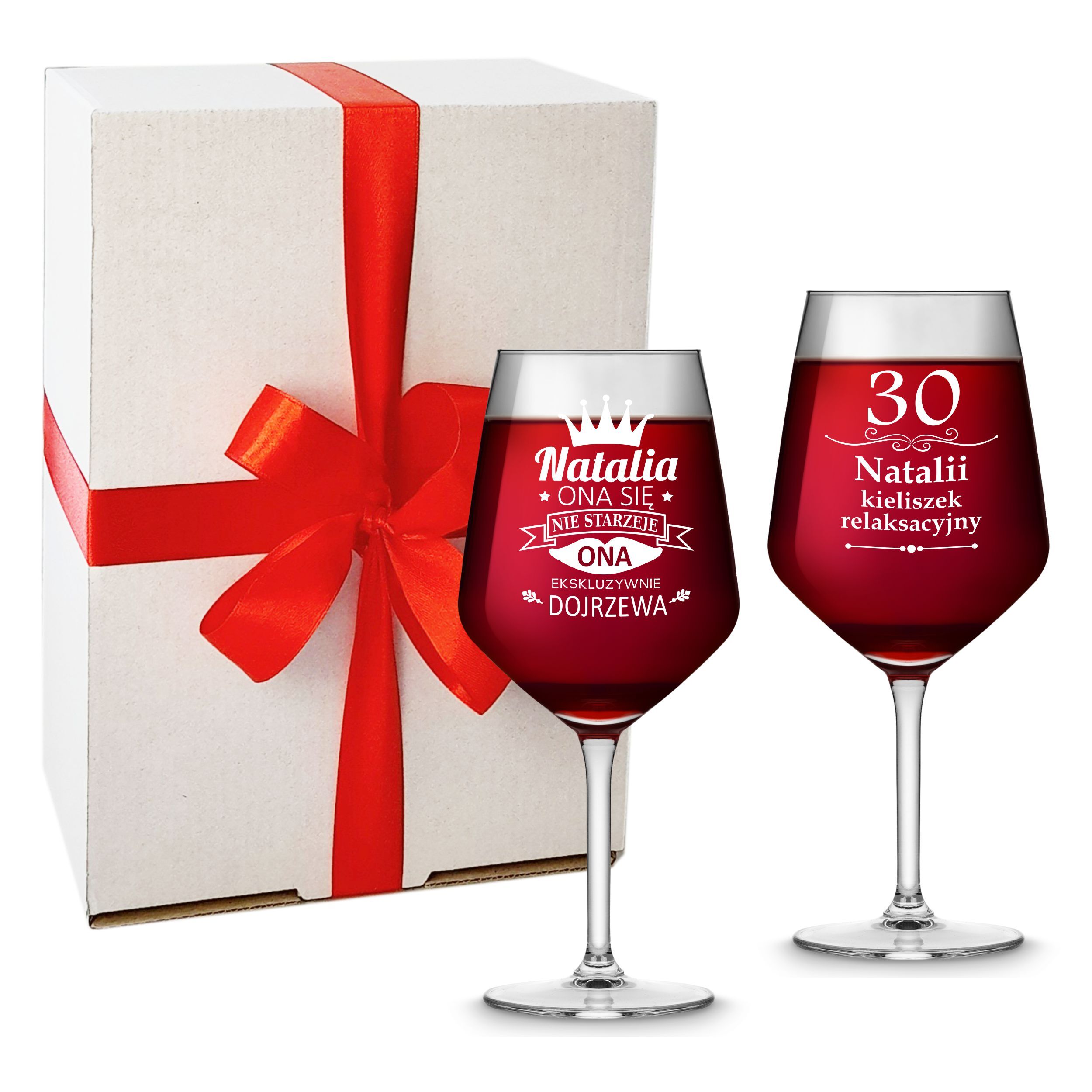 Kieliszek do wina z grawerem -Prezent na dzień Kobiet
