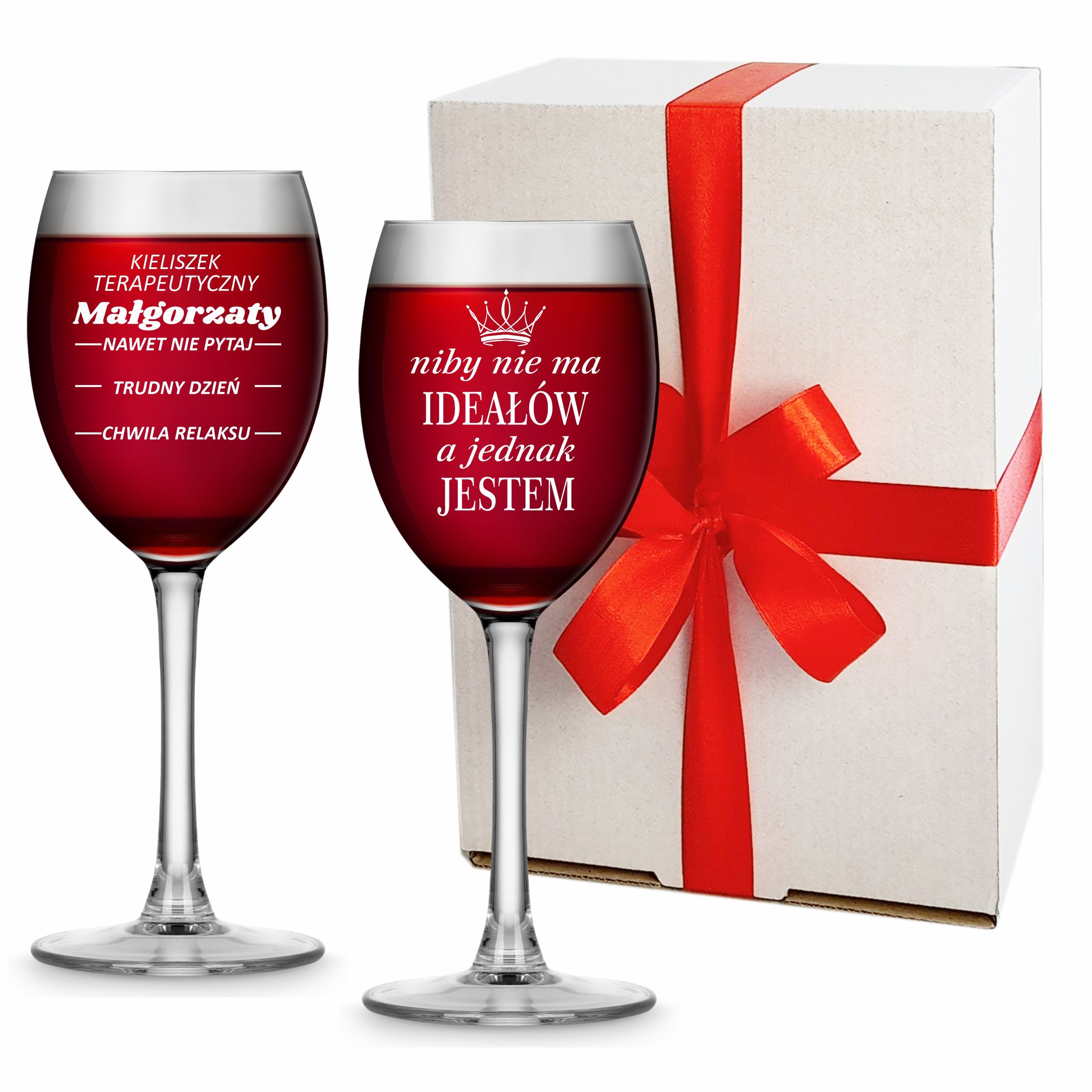 Kieliszek do wina z grawerem-Prezent na dzień kobiet