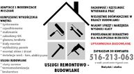 USŁUGI REMONTOWO-BUDOWLANE z uprawnieniami !!!