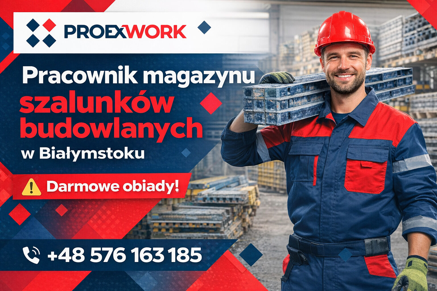Pracownik magazynu szalunków budowlanych  1 zmiana