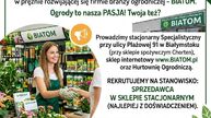 ZATRUDNIMY OSOBY z PASJĄ do OGRODNICTWA BIATOM.pl 