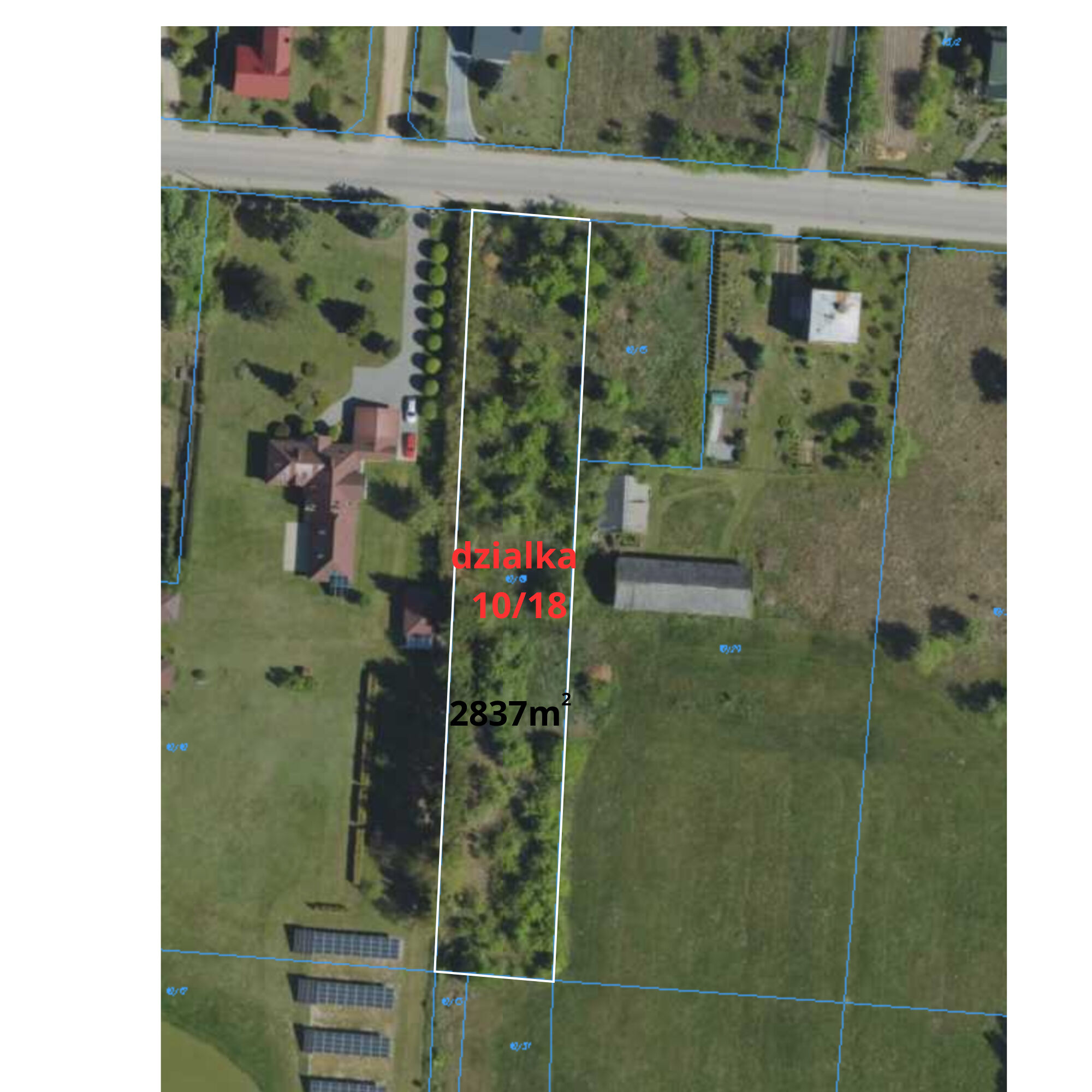 DZIAŁKA INWESTYCYJNA 2837 m² w Henrykowie