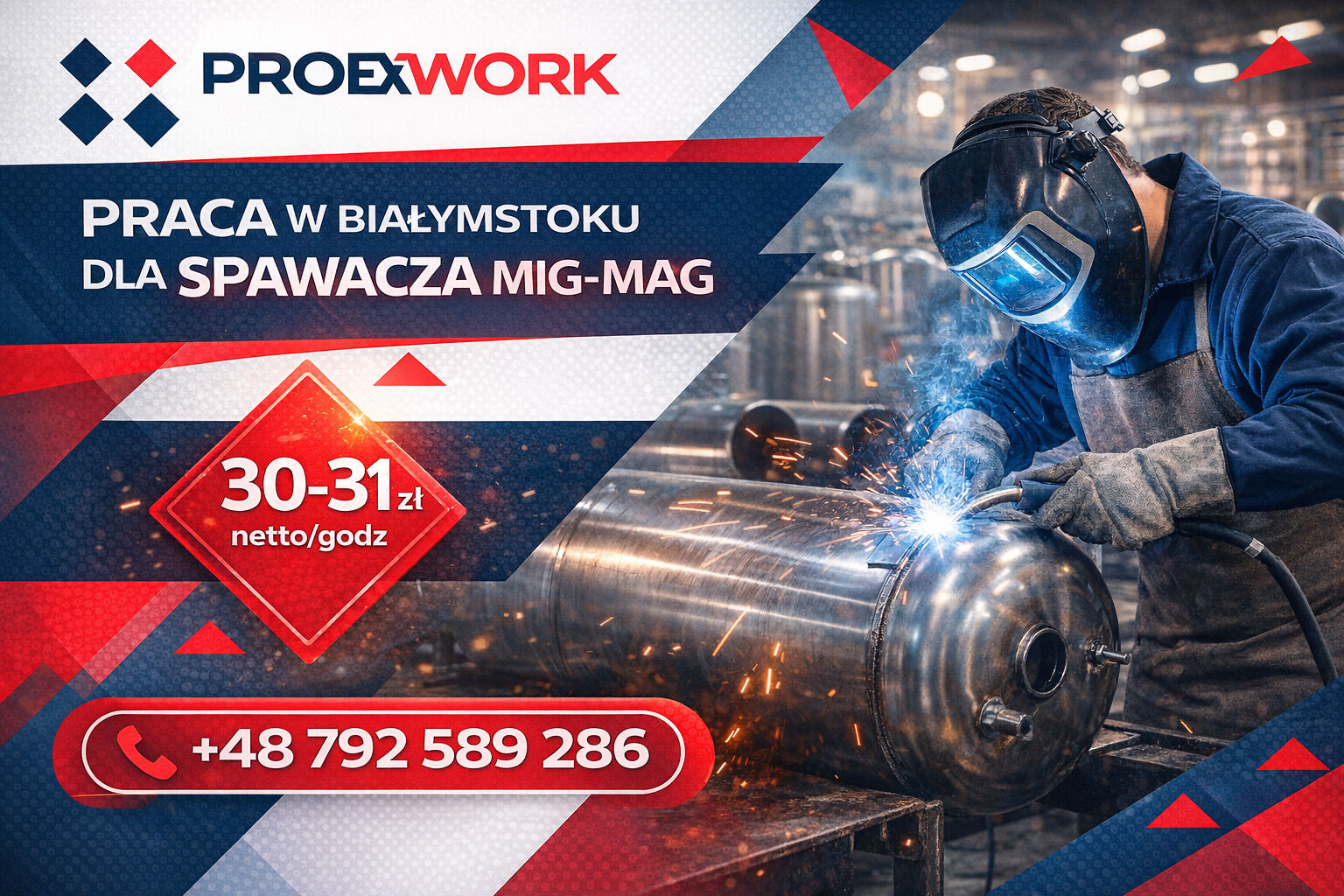 Spawacz MIG-MAG do produkcji podgrzewaczy wody