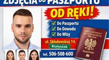Zdjęcia paszportu dowod prawa jazdy wizy Białystok