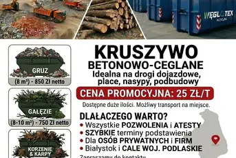 Kruszywo Betonowo-Ceglane & Wywóz Gruzu i Odpadów 