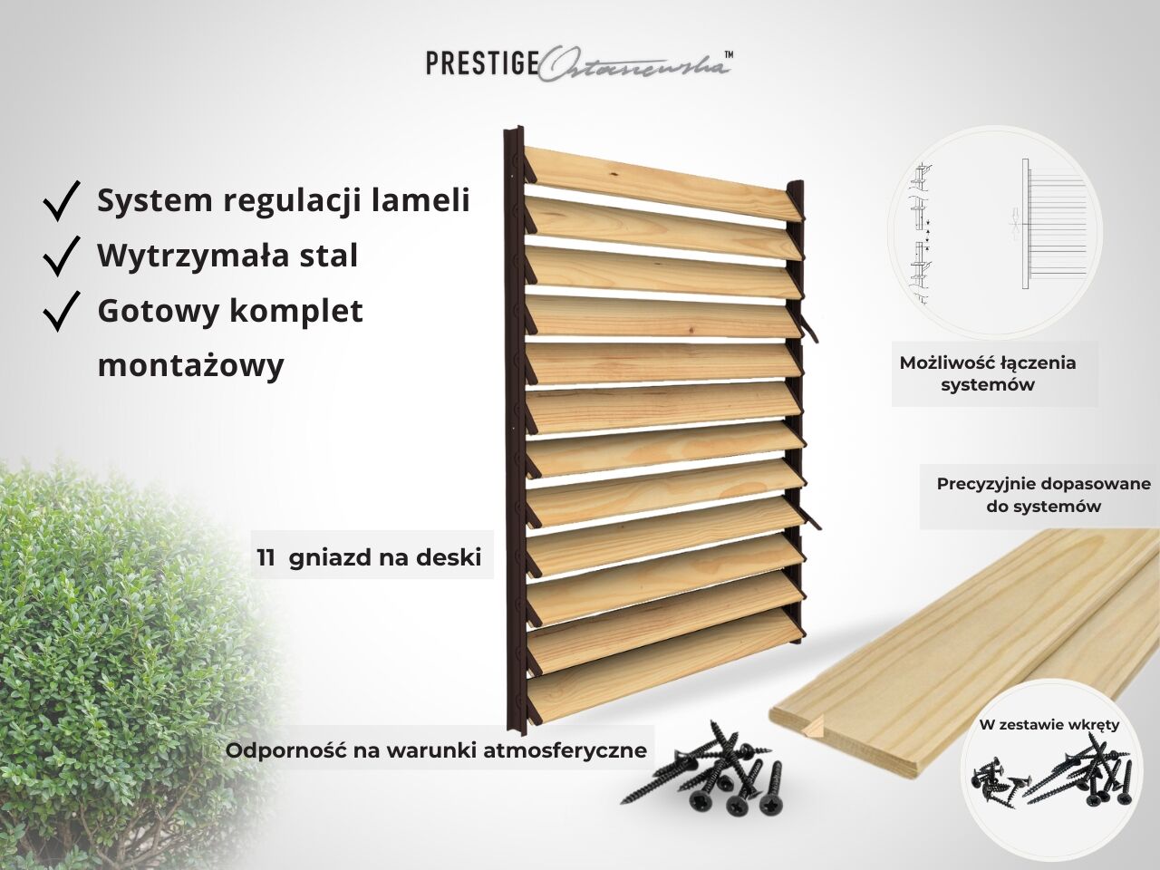 systemy ruchomych deseczek Prestige Ostaszewska
