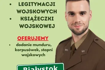 Zdjęcia do legitymacji wojskowej Białystok dowodu