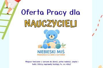 Oferta pracy - NAUCZYCIEL PRZEDSZKOLA