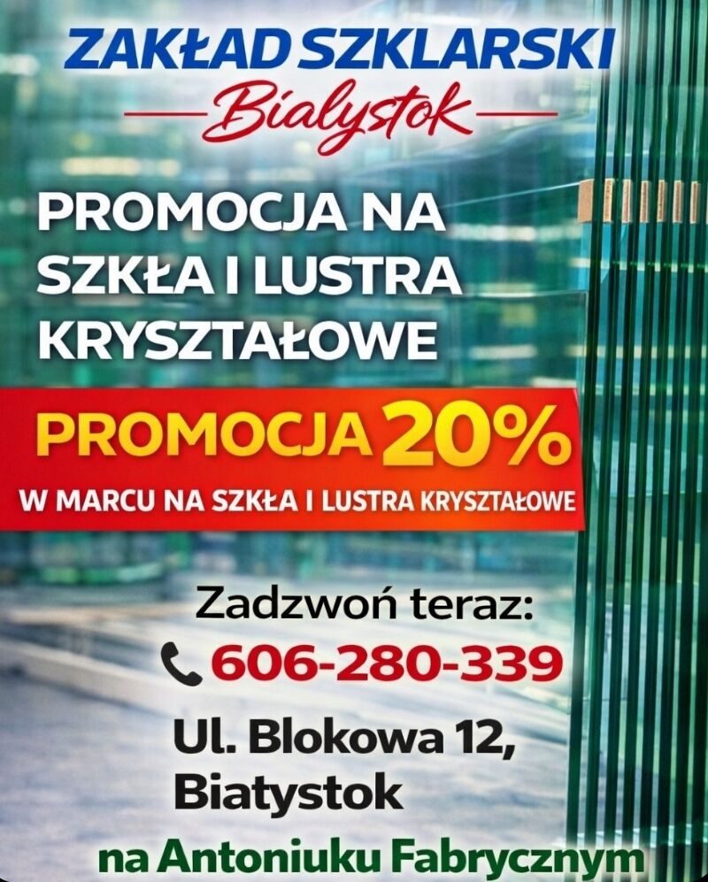 Szklarz Zakład Szklarski Usługi Szklarskie 