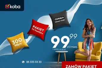 Internet światłowodowy 300 Mb/s + TV + CANAL+ 
