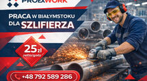 Praca w Białymstoku dla szlifierza
